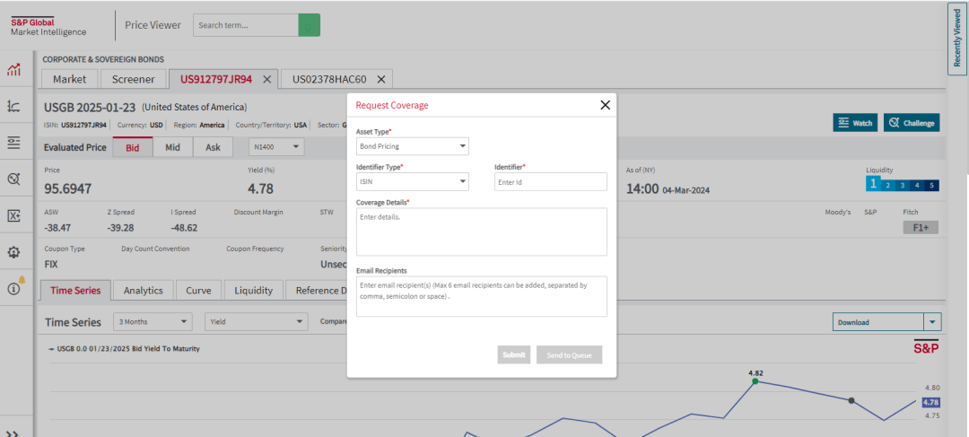 Screen capture of QX Digital platform (blue/white/grey) showing price validation process.