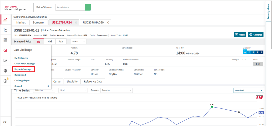 Screen capture of QX Digital platform (blue/white/grey) showing price validation process.